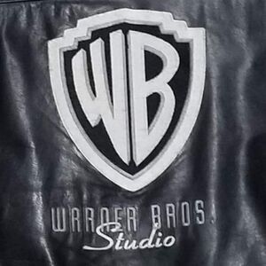 Warner Brothers Studio Leather Logo Jacket